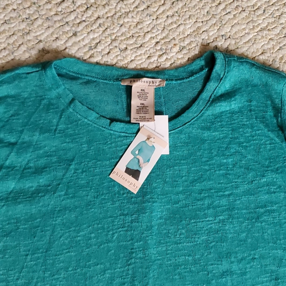 NWT green Philosophy top, XXL